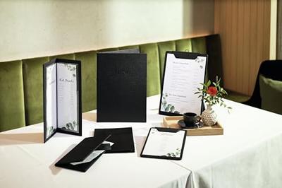 Sigel SM200 Menumap DIN A4 10 stuk(s) Incl. opbergdoos Zwart