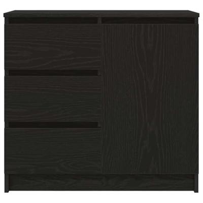 Dressoir met lade 71x35x65 cm spaanplaat zwart eikenkleurig Dressoir met lade 71x35x65 cm spaanplaat zwart eikenkleurig