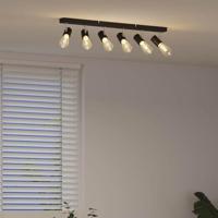 VidaXL Plafondspot met schijnwerpers zwart 73 x 6,5 x 11,5 cm metaal - thumbnail