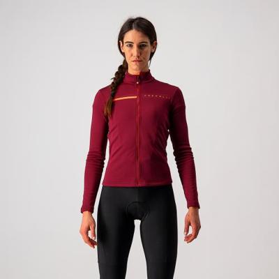 Castelli Sinergia 2 fietsshirt lange mouw bordeaux rood dames L Castelli Sinergia 2 fietsshirt lange mouw bordeaux rood dames L