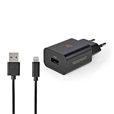Nedis WCHAL242AWT Thuislader 2,4 A Losse Kabel Lightning Mfi-gecertificeerd Wit - thumbnail