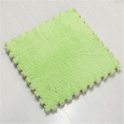 2 stks woonkamer slaapkamer kinderen Kids zachte tapijt Magic patchwork Jigsaw Splice hoofden klimmen baby mat 30x30cm (groen)
