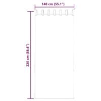 VidaXL Gordijnen voile met lussen 2 st 140x225 cm lichtroze - thumbnail