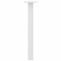 Salontafelpoten 4 st 30 cm staal wit - thumbnail