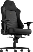 Noblechairs noblechairs HERO Echtleder Gaming Stuhl - schwarz/schwarz Gaming stoel Zwart - thumbnail