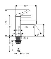 Hansgrohe Finoris Fonteinkraan 100 Mat Wit - thumbnail
