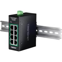 TRENDnet TI-PGLC80 8-poorts Gigabit PoE+ industriële DIN-rail Mini Switch - thumbnail