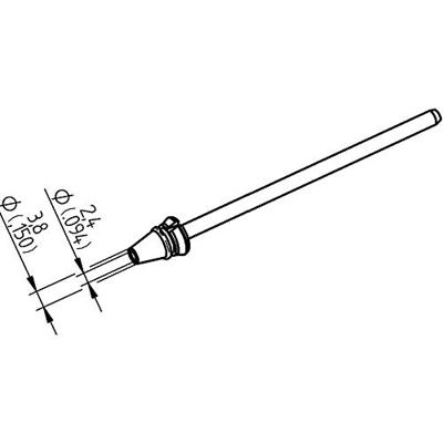 Ersa 0742ED2438H/SB Desoldeerpunt Conisch Lengte soldeerpunt: 79.25 mm Inhoud: 1 stuk(s) Ersa 0742ED2438H/SB Desoldeerpunt Conisch Lengte soldeerpunt: 79.25 mm Inhoud: 1 stuk(s)