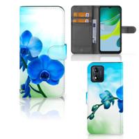 Motorola Moto E13 4G Hoesje Orchidee Blauw - Cadeau voor je Moeder - thumbnail