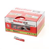 6mm plug Duopower 6x30mm met kraag universeel voor muur gipsplaat hollewand - thumbnail