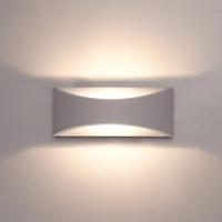 Lowa LED wandlamp - 3000K warm wit - 6 Watt 380 lumen - Up & down light - IP54 waterdicht voor binnen en buiten - Moderne muurlamp - Tweezijdig - Grijs - Modern - thumbnail