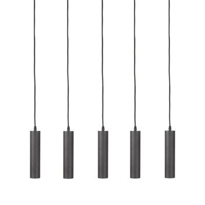 LABEL51 Hanglamp 'Ferroli' 5-lamps, kleur Zwart LABEL51 Hanglamp 'Ferroli' 5-lamps, kleur Zwart