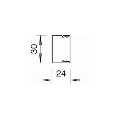 OBO Bettermann 6246974 Kabelgoot Kabelhouder (l x b x h) 2000 x 30 x 24 mm 1 stuk(s)