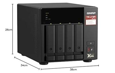 QNAP TS-473A NAS Tower Ethernet LAN Zwart V1500B