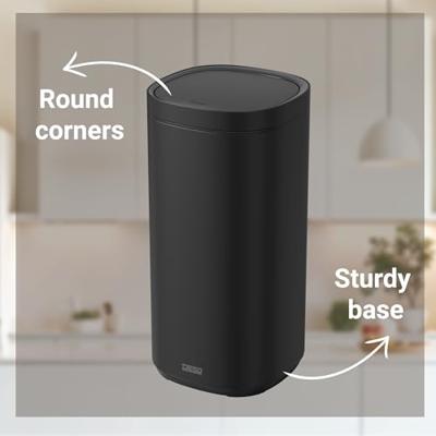 Afvalbak Desq Touch 30 liter RVS zwart Afvalbak Desq Touch 30 liter RVS zwart