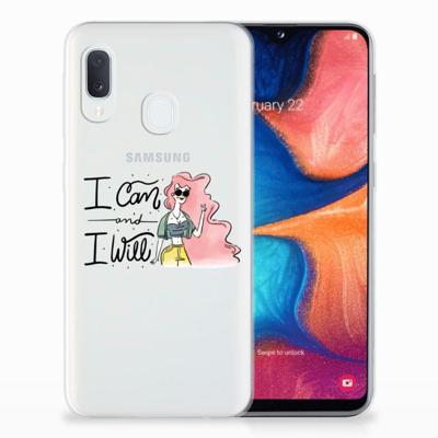 Samsung Galaxy A20e Telefoonhoesje met Naam i Can Samsung Galaxy A20e Telefoonhoesje met Naam i Can