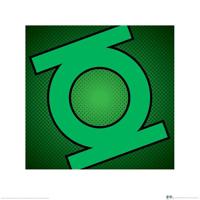 Kunstdruk DC Comics - Green Lantern - Symbol 40x40cm - thumbnail