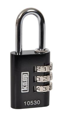 Hangslot Kasp K10520BLAD Zwart Cijferslot