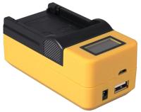 Compacte oplader voor Canon accu NB-4L en NB-5L - met LCD en USB aansluiting - thumbnail