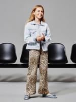 NAME IT meisjesjas van gerecycled katoen gebleekt denim - thumbnail