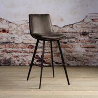 Tower Living barkruk 'Pamplona' (zithoogte 75cm), kleur antraciet - thumbnail