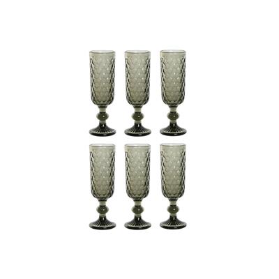 Set van bekers Home ESPRIT Grijs Kristal 150 ml (6 Stuks) Set van bekers Home ESPRIT Grijs Kristal 150 ml (6 Stuks)
