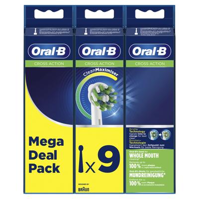 Oral B Oral-B Opzetborstels - Cross Action 9 stuks (3+3+3) Oral B Oral-B Opzetborstels - Cross Action 9 stuks (3+3+3)
