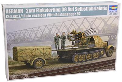 Trumpeter 1/35 German 2cm Flakvierling 38 auf Selbstfahrlafette (Sd.Kfz.7/1 Late Version) Trumpeter 1/35 German 2cm Flakvierling 38 auf Selbstfahrlafette (Sd.Kfz.7/1 Late Version)