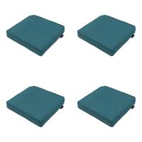 Luxe Zitkussen 40x40 cm Sea Blue (4 stuks) Madison - Madison - thumbnail