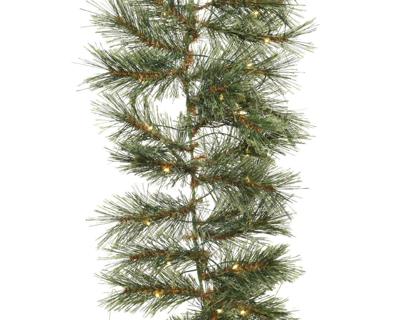 Cashmere slinger BO prelit L270 D25 cm groen kerst Everlands - Everlands Cashmere slinger BO prelit L270 D25 cm groen kerst Everlands - Everlands