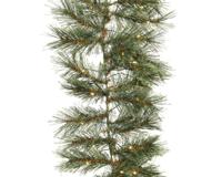 Cashmere slinger BO prelit L270 D25 cm groen kerst Everlands - Everlands - thumbnail