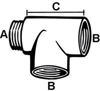 Cornat Messing/Ch T-Stuk Vmm 1/2 - TEC386203 - thumbnail