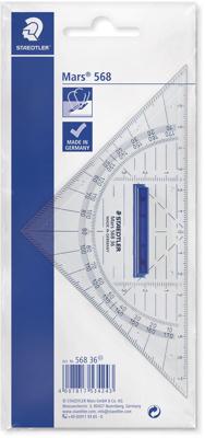 Staedtler geodriehoek, ft 16 cm, met afneembaar handvat