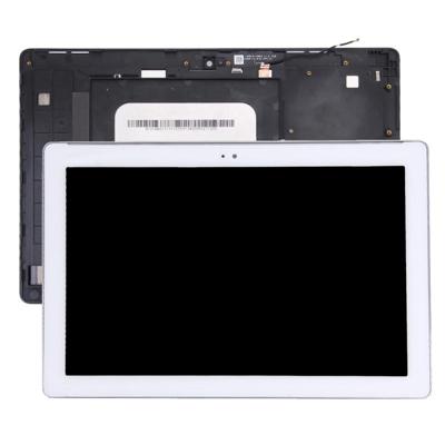 LCD-scherm en Digitizer met Frame voor Asus ZenPad 10 Z300C / Z300CG / Z300CL / Z300CNL / P023 / P01T (groene Flex kabel versie) (wit)