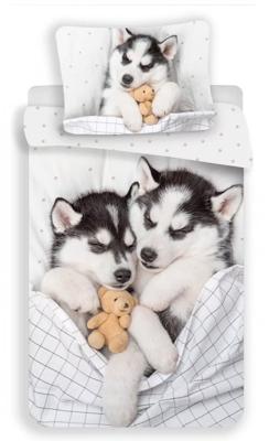Animal Pictures Dekbedovertrek Husky 140 x 200 cm 70 x 90 cm - Katoen