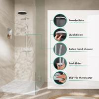 Hansgrohe Pulsify S Puro Showerpipe 260 1jet met thermostaat, mat wit - thumbnail