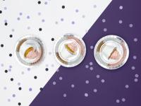 Zilverkleurige Metallic Borden 23cm - 6 stuks - thumbnail