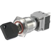 TRU COMPONENTS LAS1-BGQ-11Y/23 Sleutelschakelaar 250 V/AC 5 A 1x uit/(aan) 1 x 60 ° IP40 1 stuk(s) - thumbnail