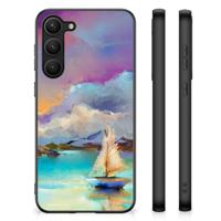 Kleurrijke Telefoonhoesje Samsung Galaxy S23 Plus Boat - thumbnail