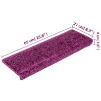 Trapmatten 15 st 65x21x4 cm paars - thumbnail