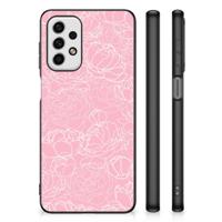 Samsung Galaxy A23 Bloemen Hoesje White Flowers - thumbnail