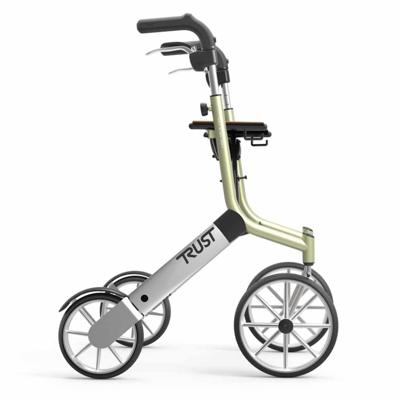 Lichtgewicht rollator Let's Go Out (6,2 kg) | TrustCare | Beige | Grote wielen | Design | Weggewerkte remkabels | TCOUTBE0150