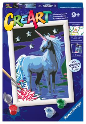 Ravensburger Creart schilderen op nummer - magische eenhoorn