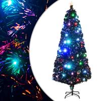 Kerstboom met LED en standaard 210 cm glasvezel - thumbnail