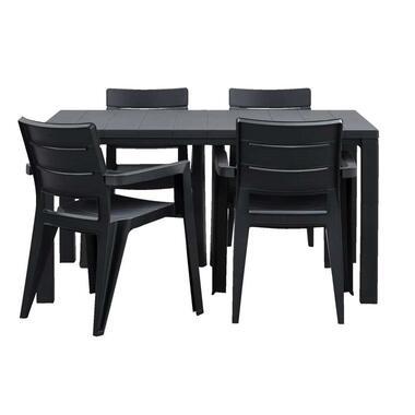 Keter Allibert tuinset Ibiza Julie - grijs - 5-delig