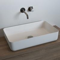 Waskom Loutro Delphi Rechthoek 60x40x13.5 cm Hoogglans Wit - thumbnail