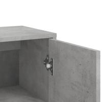 Dressoir 60x31x84 cm bewerkt hout betongrijs - thumbnail