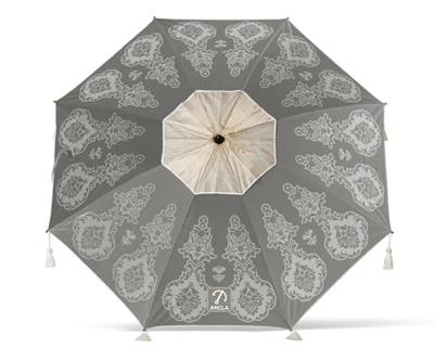 Strandparasol Grijs Ø 180 cm SPF50+ Boho Strandparasol Grijs Ø 180 cm SPF50+ Boho
