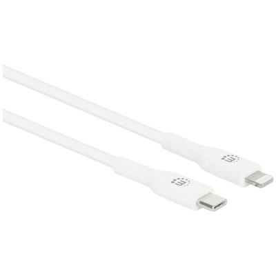 Manhattan 394512 USB-kabel USB-C stekker, Apple Lightning stekker 1.00 m Wit