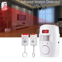 Draadloze afstandsbediening draadloze Home Security PIR alert infrarood sensor alarmsysteem Anti-Theft bewegingsmelder alarm 105DB sirene - thumbnail